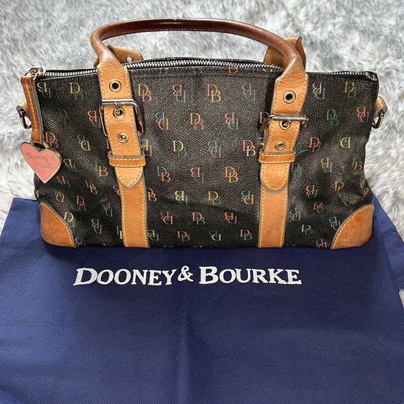 Authentic Dooney & Bourke Monogram Multi-colored Purse - Picture 7 of 8